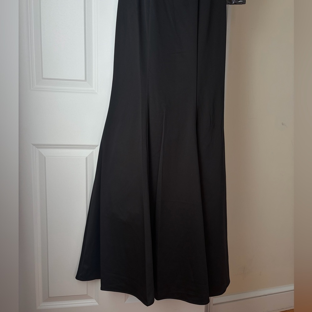 Black Beaded Halter Prom Gown - Picture 8 of 8